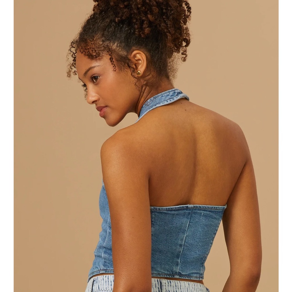 Altard State Tillie Denim Halter Vest